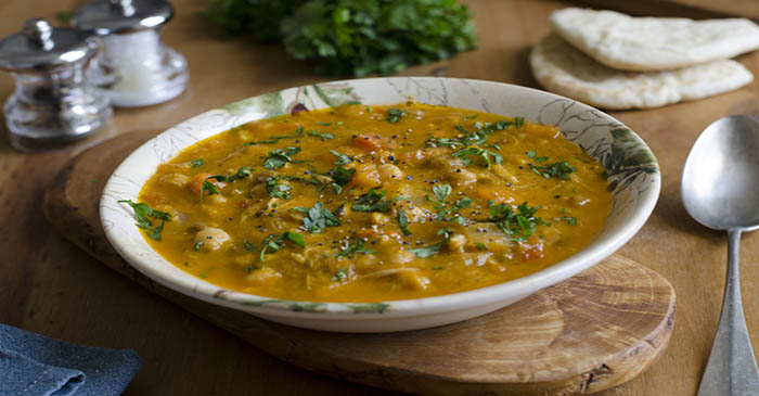 Harissa Spiced Chickpea Soup