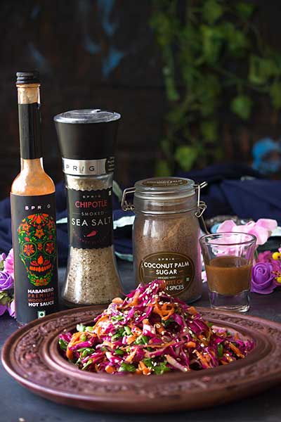 Sweet Spicy and Tangy Red Cabbage Slaw - Sprig